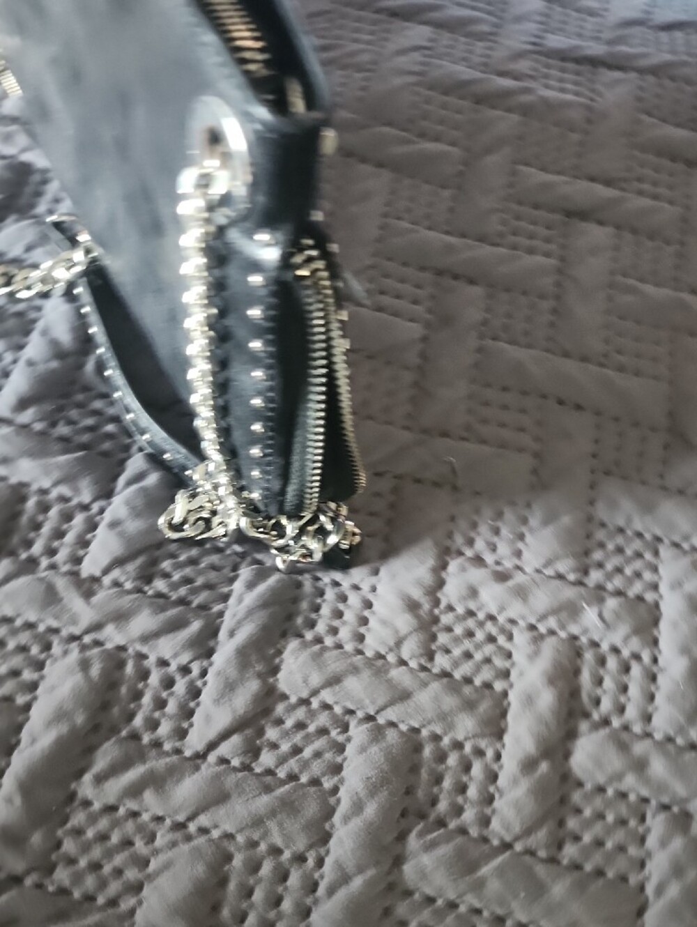 Zara Black Studded Chain-Handle Shoulder Bag - Picture 6 of 12